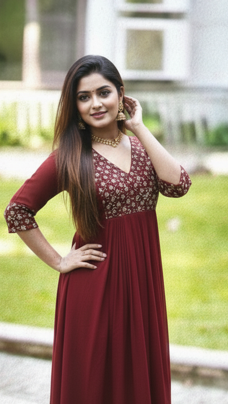 Maroon Kurti