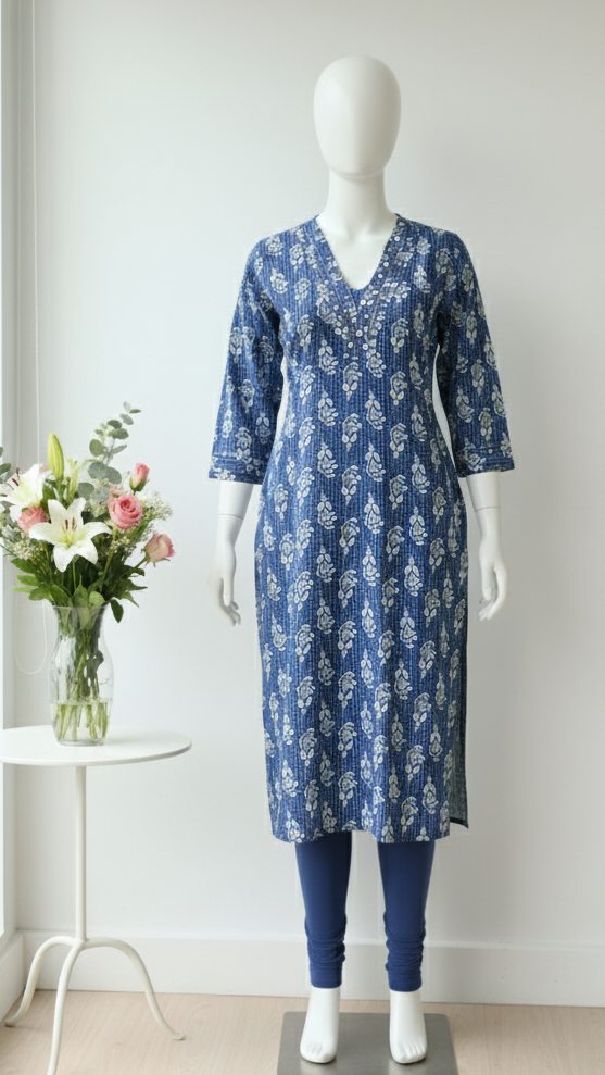 Indigo Blue Kurti