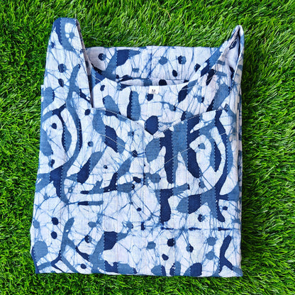Blue Cotton Kurti