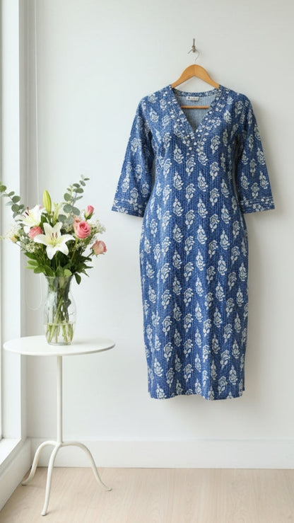 Indigo Blue Kurti