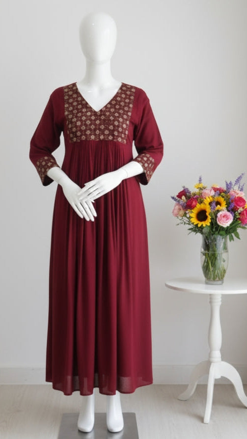 Maroon Kurti