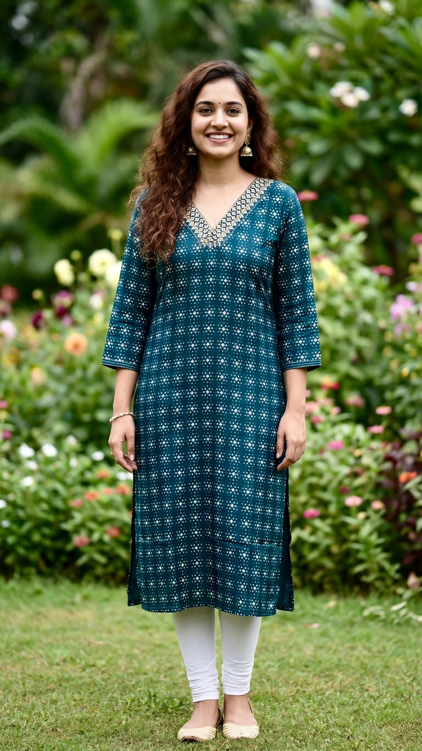 Fusion Blue Kurti